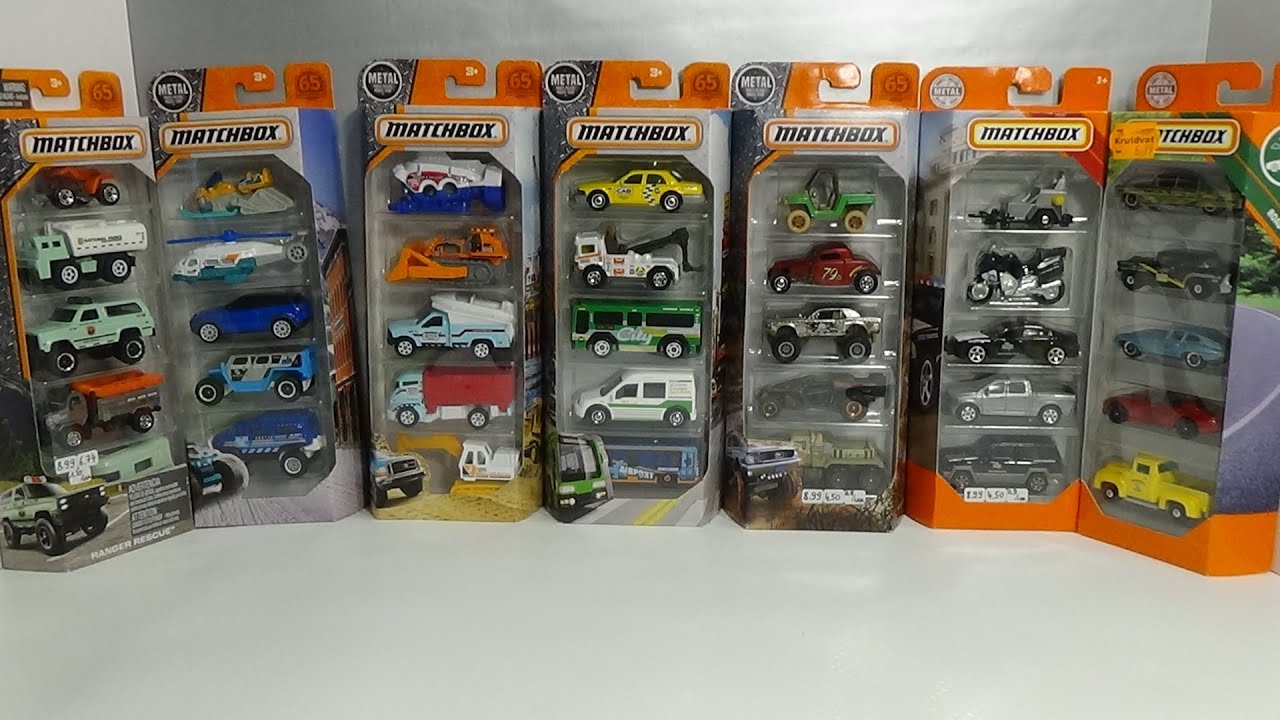 Matchbox 2018 5-packs