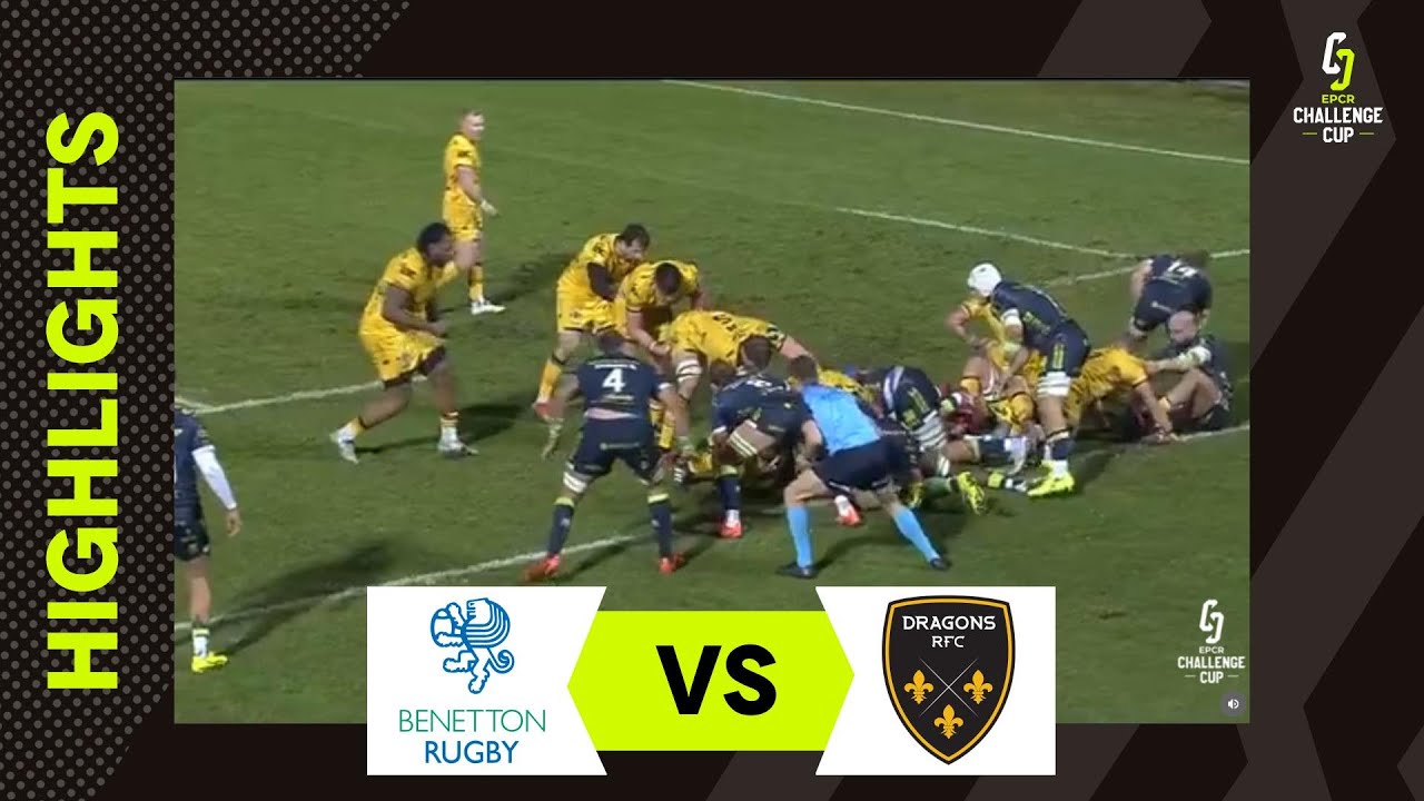 Dominant Display | Benetton Rugby v Dragons RFC | EPCR Challenge Cup Instant Highlights
