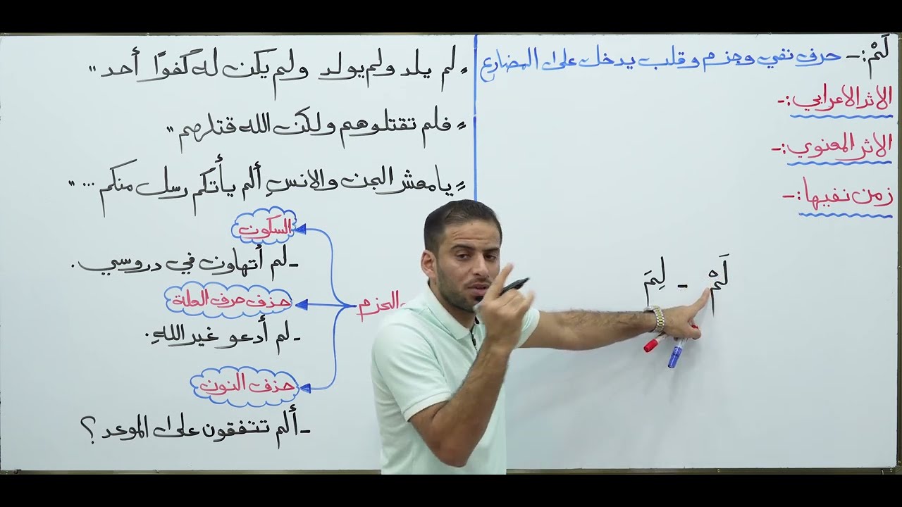 النفي (١) لَمْ