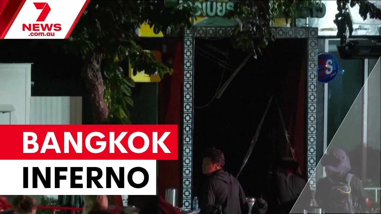 В результате смертельного пожара в пабе в Бангкоке погибли 28 человек | 7NEWS