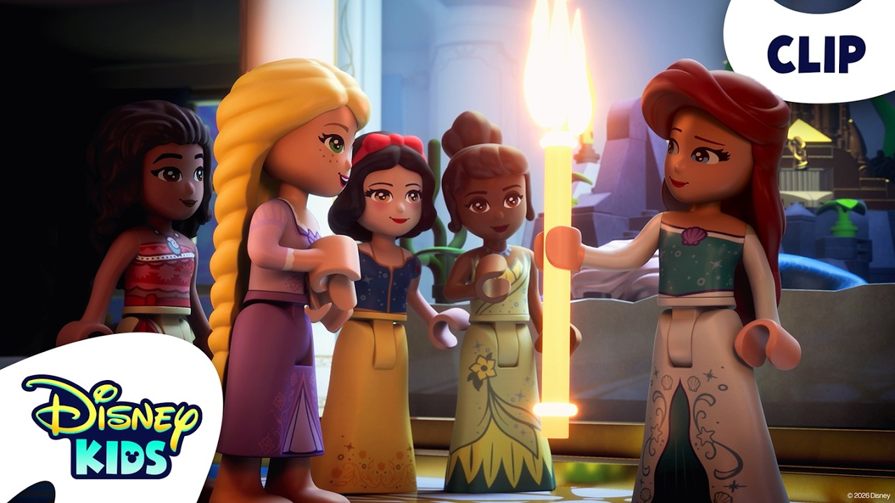 LEGO Princesses Unite to Save King Triton🔱 | LEGO Disney Princess: The Castle Quest | @disneykids