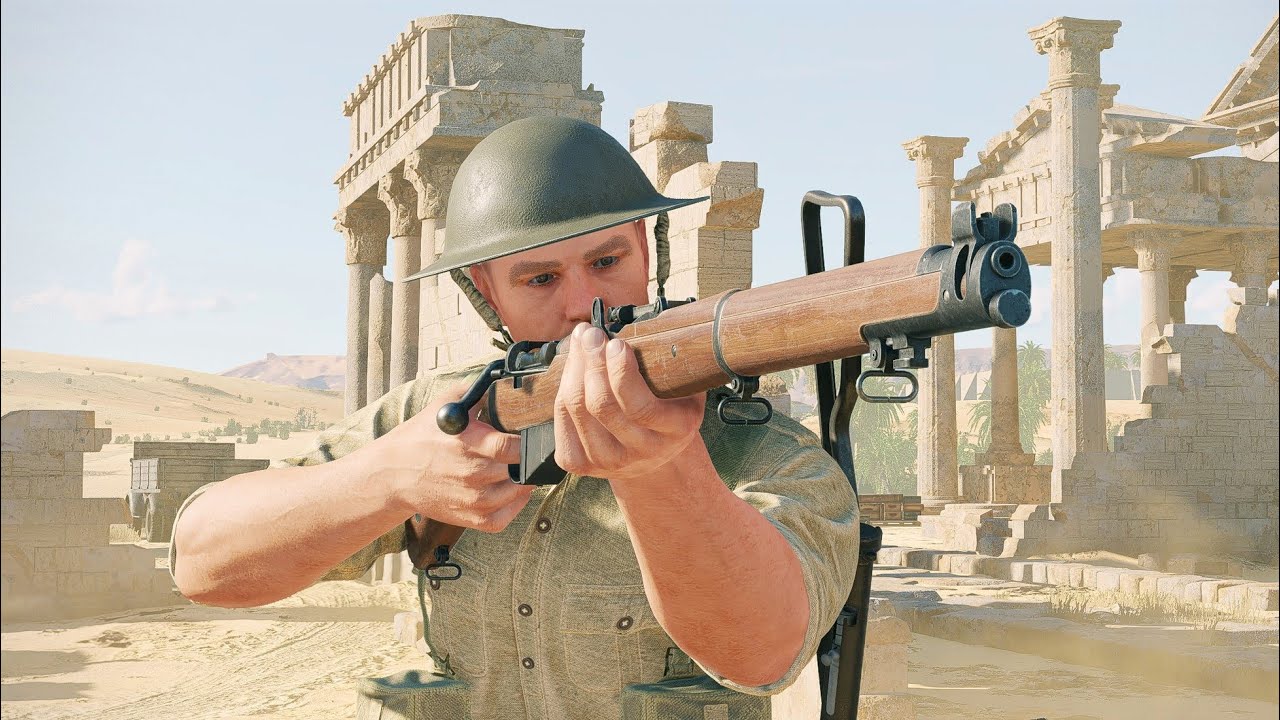 British/U.S. Forces VS Italian/German Forces - Oasis - Battle of Tunisia | Enlisted Gameplay