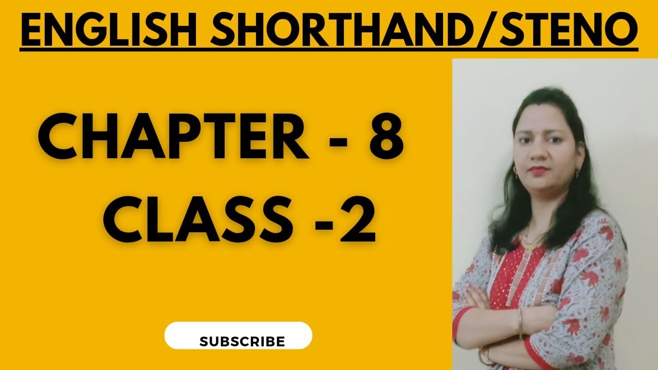 English Shorthand Course | Stenography Course | Steno | Chapter 8 | Class 2 #stenography #shorthand