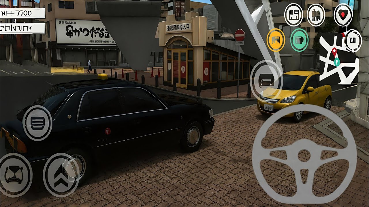 Japan Texi Simulator Driving - Drive Taxi Through The Street Of Osaka - Android Gameplay 3