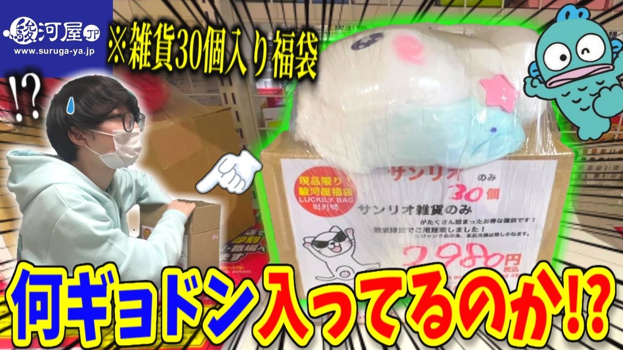 駿河屋のサンリオ福袋2025！怪しすぎるその中身とは…!?【購入品紹介、ハンギョドン推し】