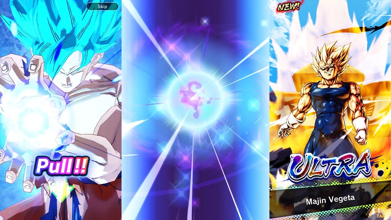 THE MOST INSANE ULTRA MAJIN VEGETA SUMMONS?!?! - Dragon Ball Legends