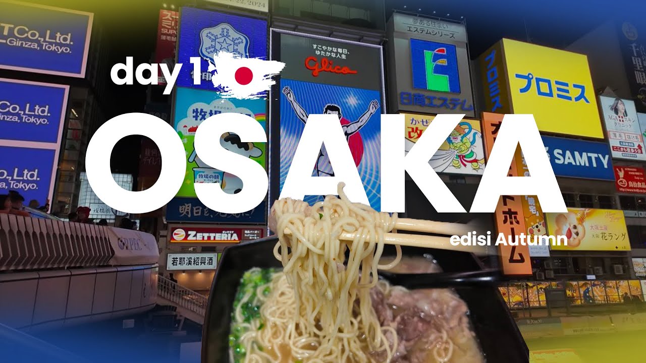 #JapanVlog Day 1 | Langsung makan Ichiran Ramen No Pork Osaka