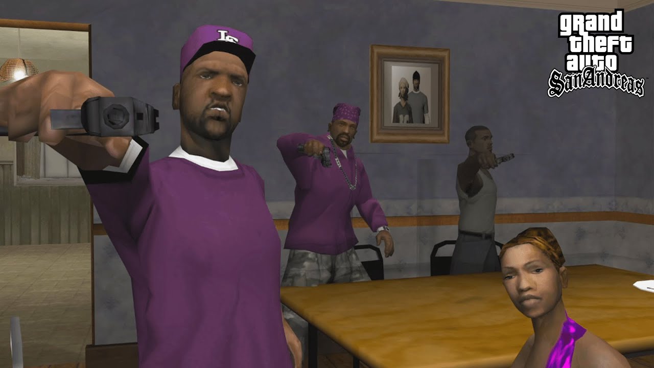 Ballas vs Groves End Of The Line Mission in GTA San Andreas! (Gang Switch)