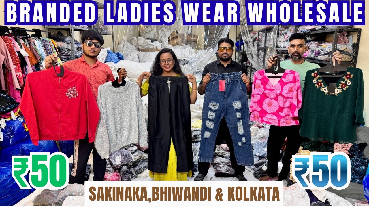 ₹50 / Biggest Original Branded Surplus & Imported Ladies Wear Warehouse In Mumbai & Kolkata