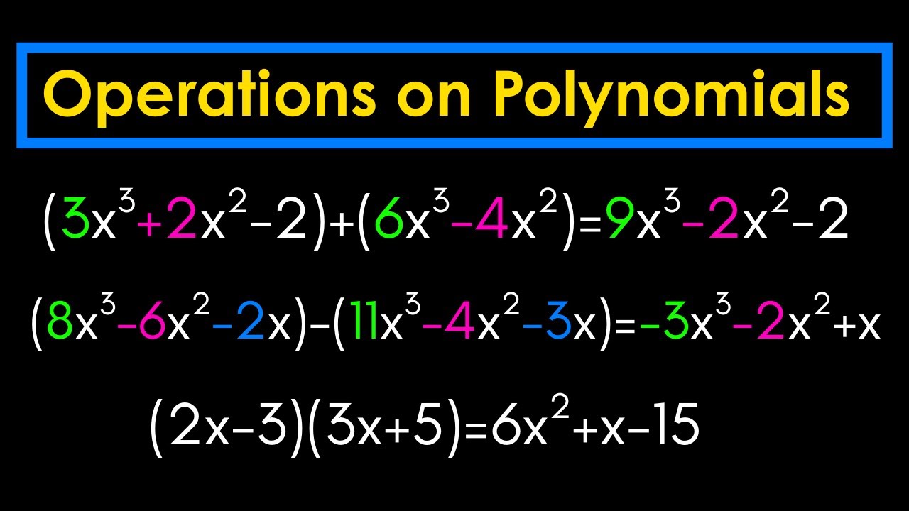 Add, Subtract, and Multiply Polynomials