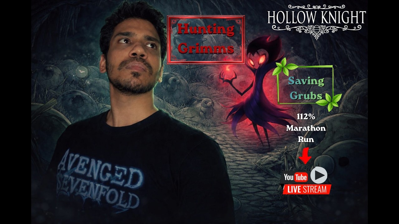 (V Power came back) On A Hunt to get Grimm !!112% Hollow Knight run  #hollowknightgameplay