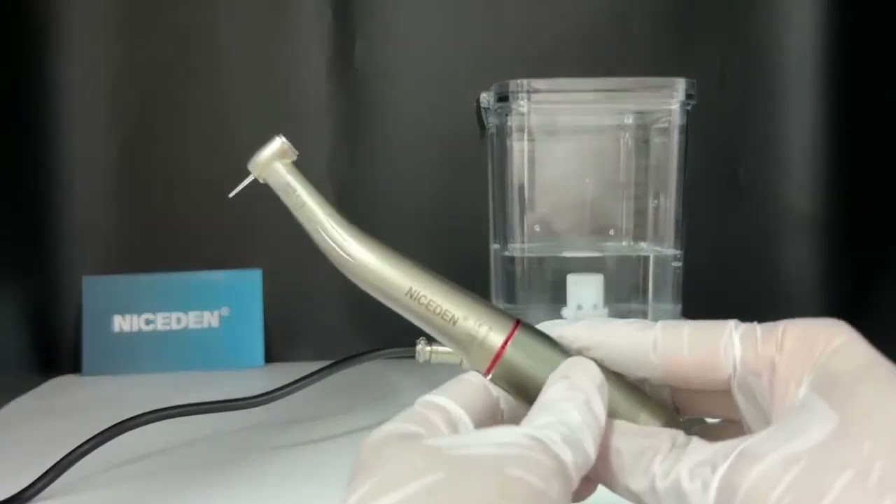 Dental Brushless LED Electrical Micro Motor with Water Tank Operation Demonstration #dentalmotor