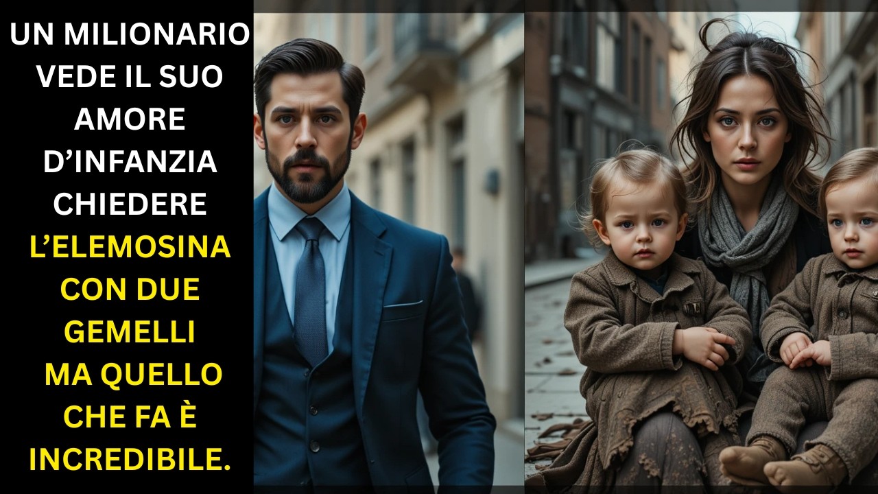 UN MILIONARIO VEDE UNA DONNA POVERA CON DUE BAMBINI E LA RICONOSCE  LA SUA REAZIONE SORPRENDE TUTTI