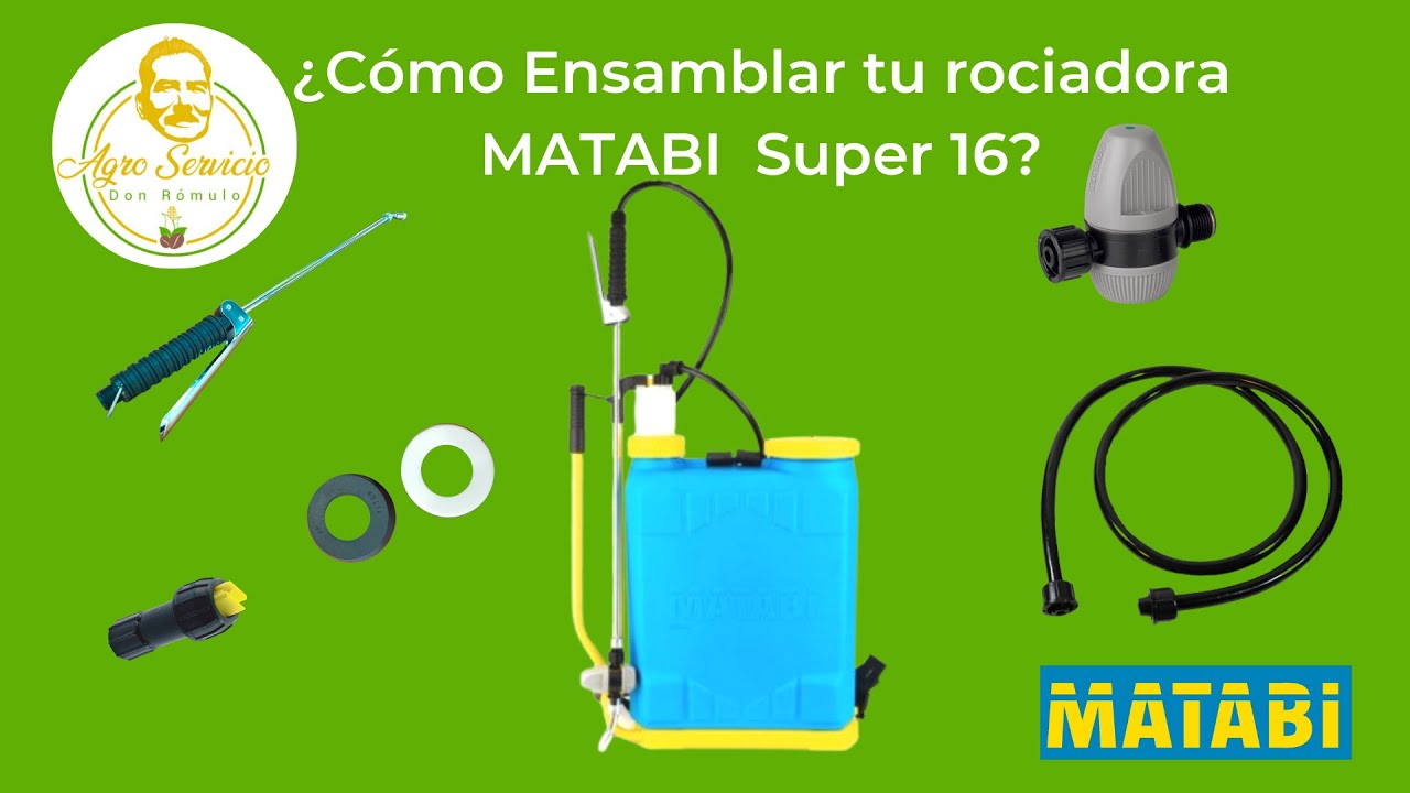 ¿Cómo ensamblar una rociadora MATABI Super 16?