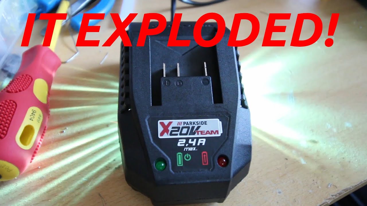 Parkside charger EXPLODED! Tear down and analysis