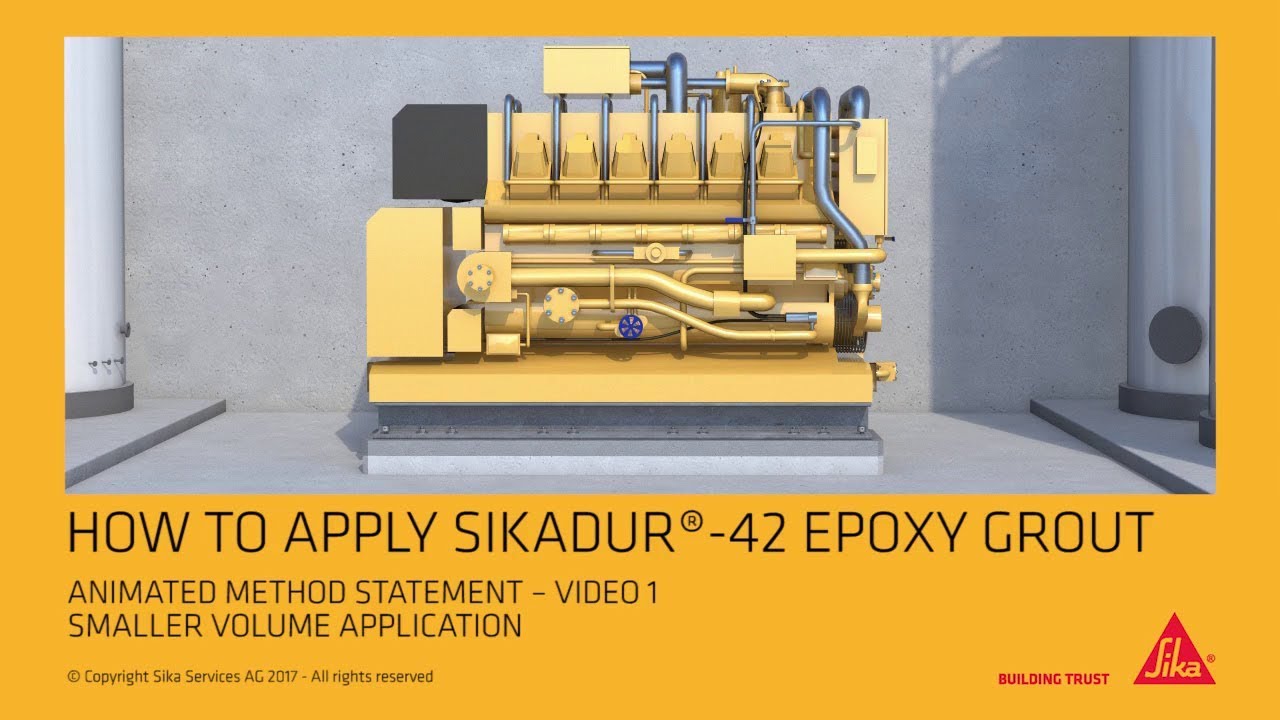 How to apply Sikadur® 42 Epoxy Grout, Smaller Volume Application