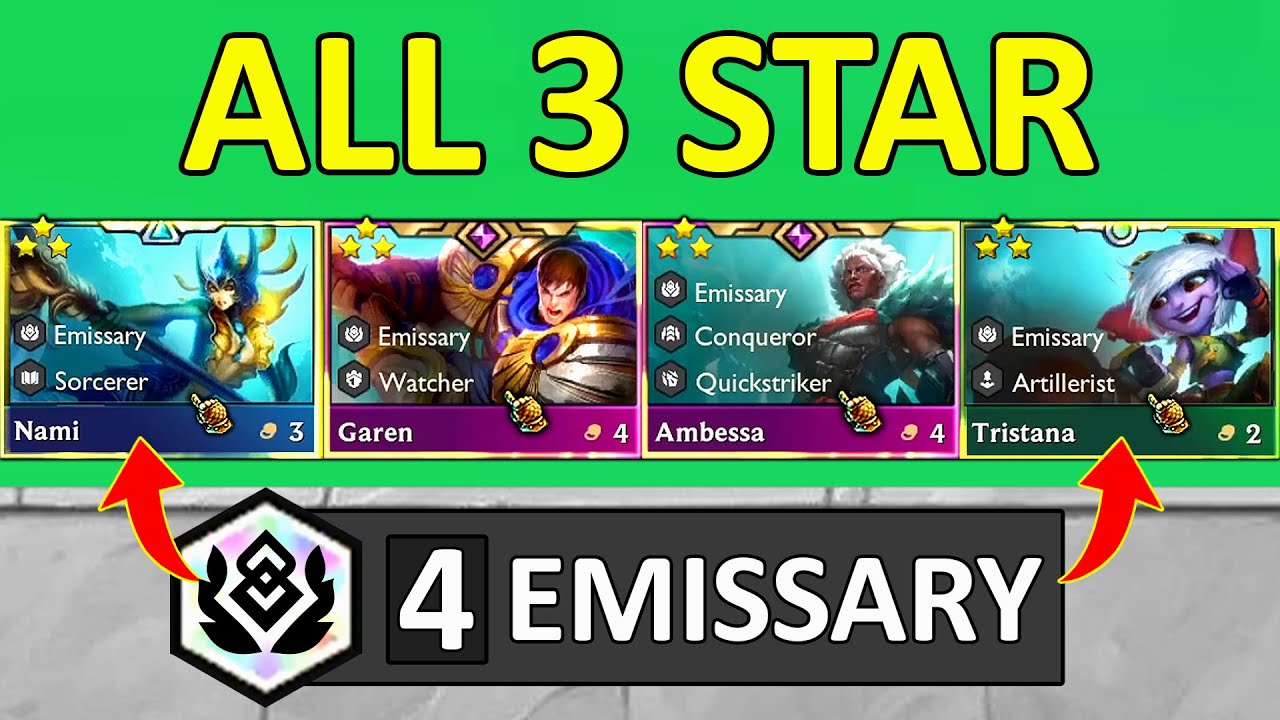 I got ALL 4 EMISSARY into 3 Star ⭐⭐⭐