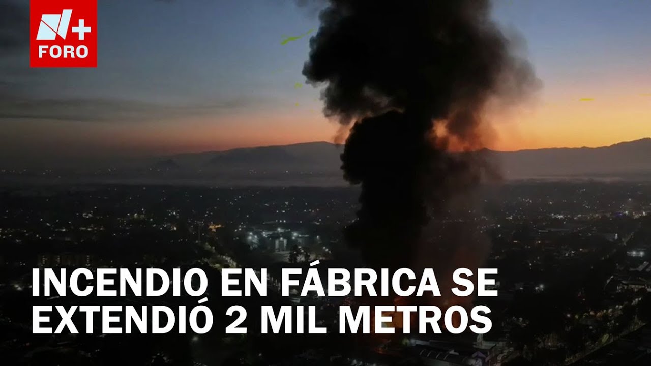 Incendio en Fábrica de Plasticos en Xochimilco Afecta Servicio del Tren Ligero