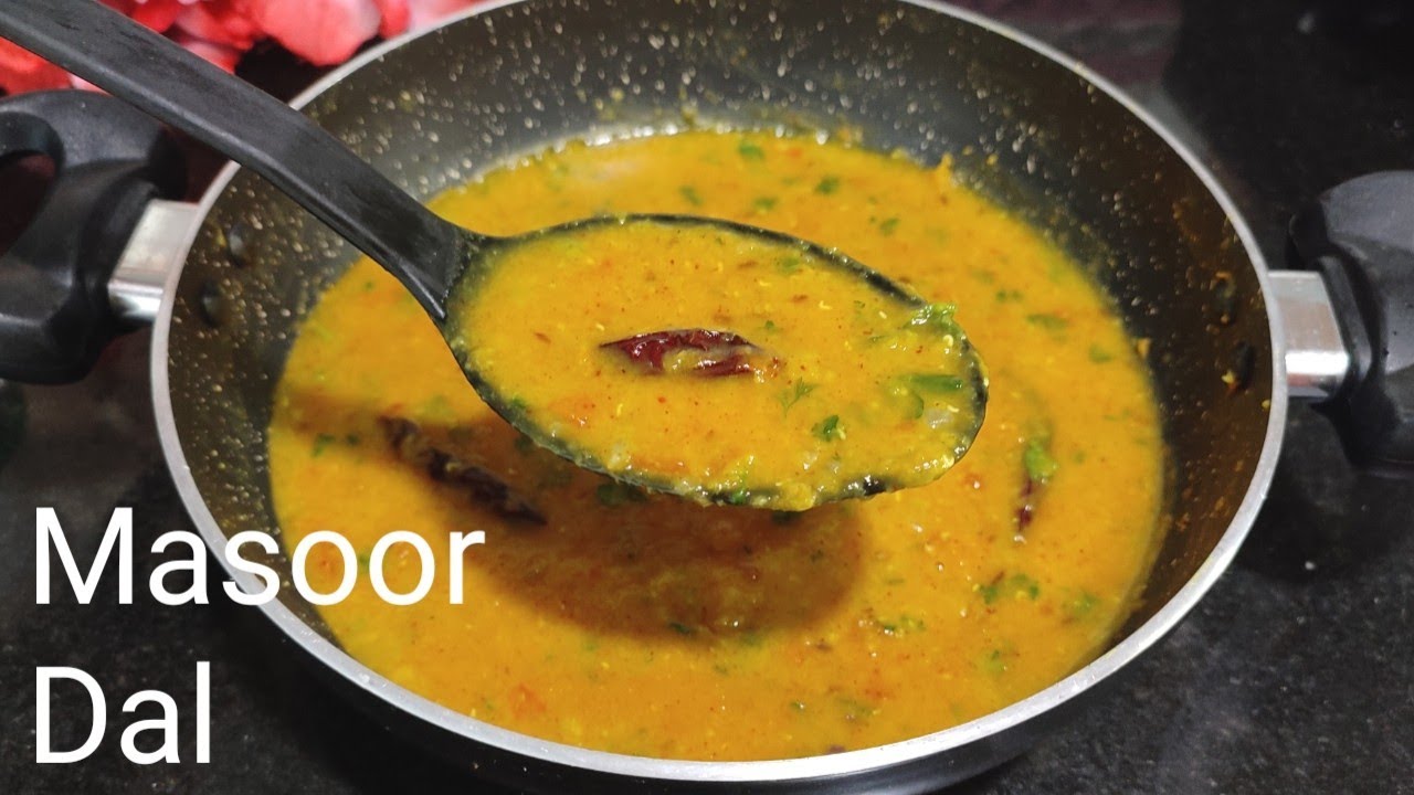 Masoor Dal Recipe | Split Red lentils Dal | Simple and Quick recipe