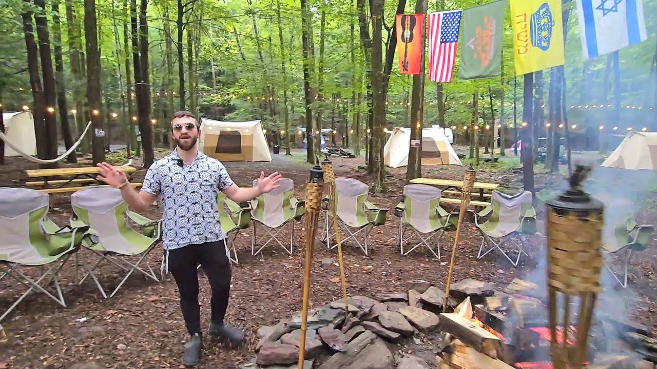 Exclusive Tour of Camp Shabbat, the First Heimish Campsite in the Catskills, 