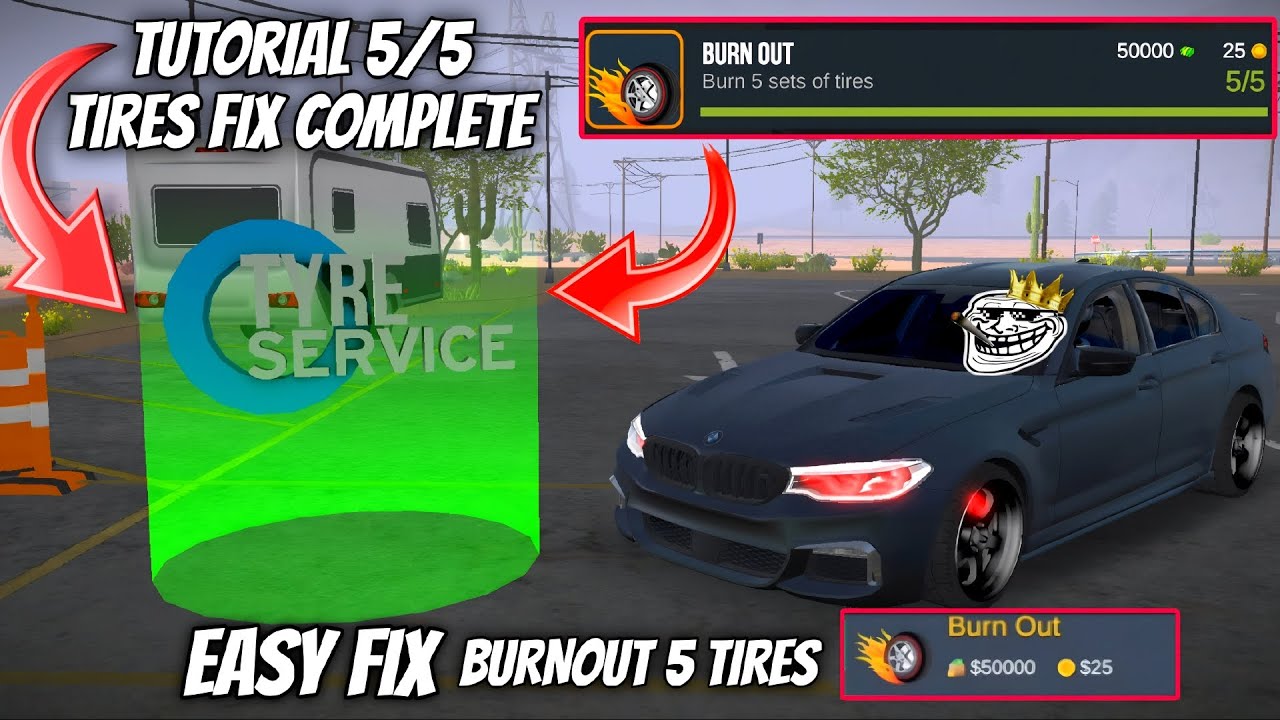 How to Complete “Burn 5 Sets of Tires” in Car Parking Multiplayer – Easy Burnout Task Guide!#cpm