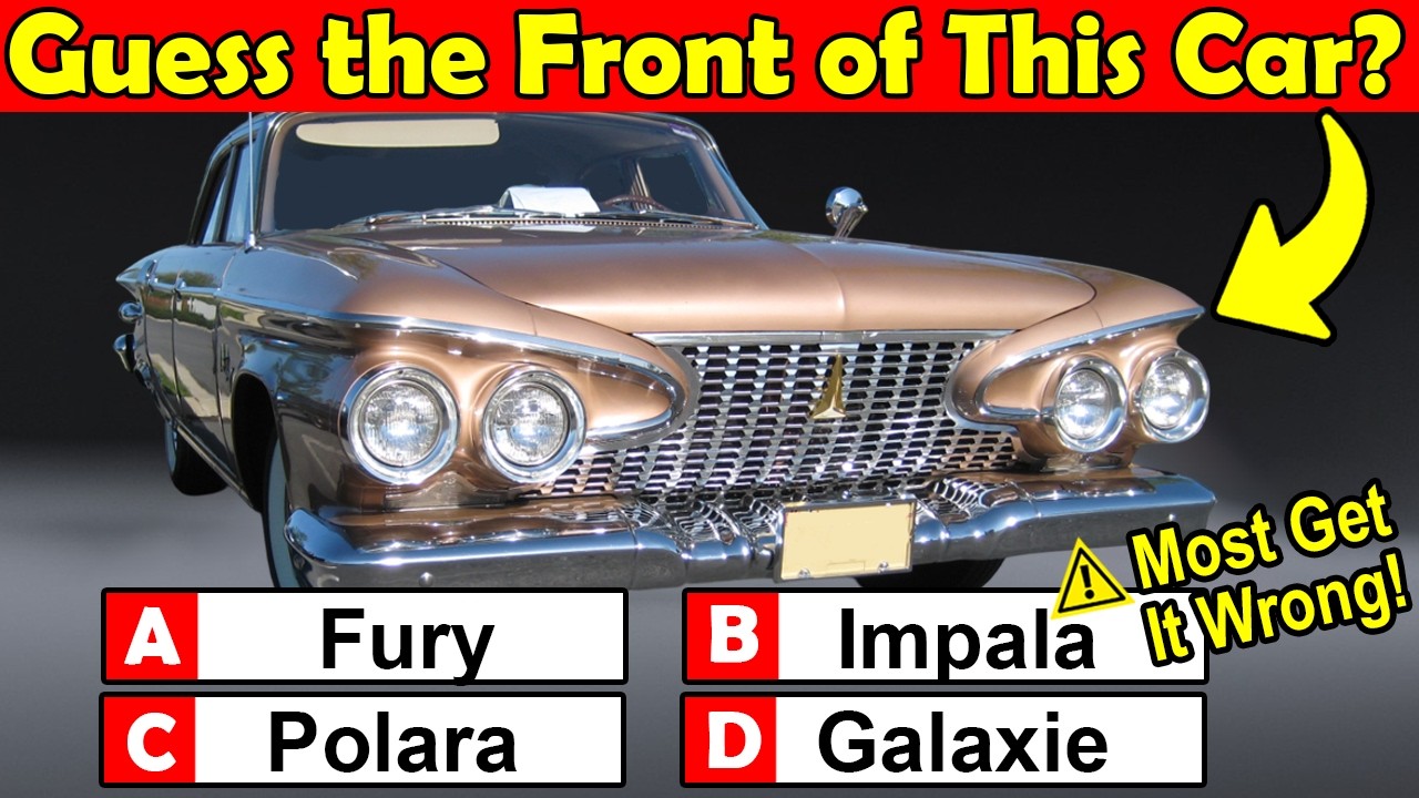Can You Name the Front Ends of 20 Classic Cars? Start the Quiz Now...