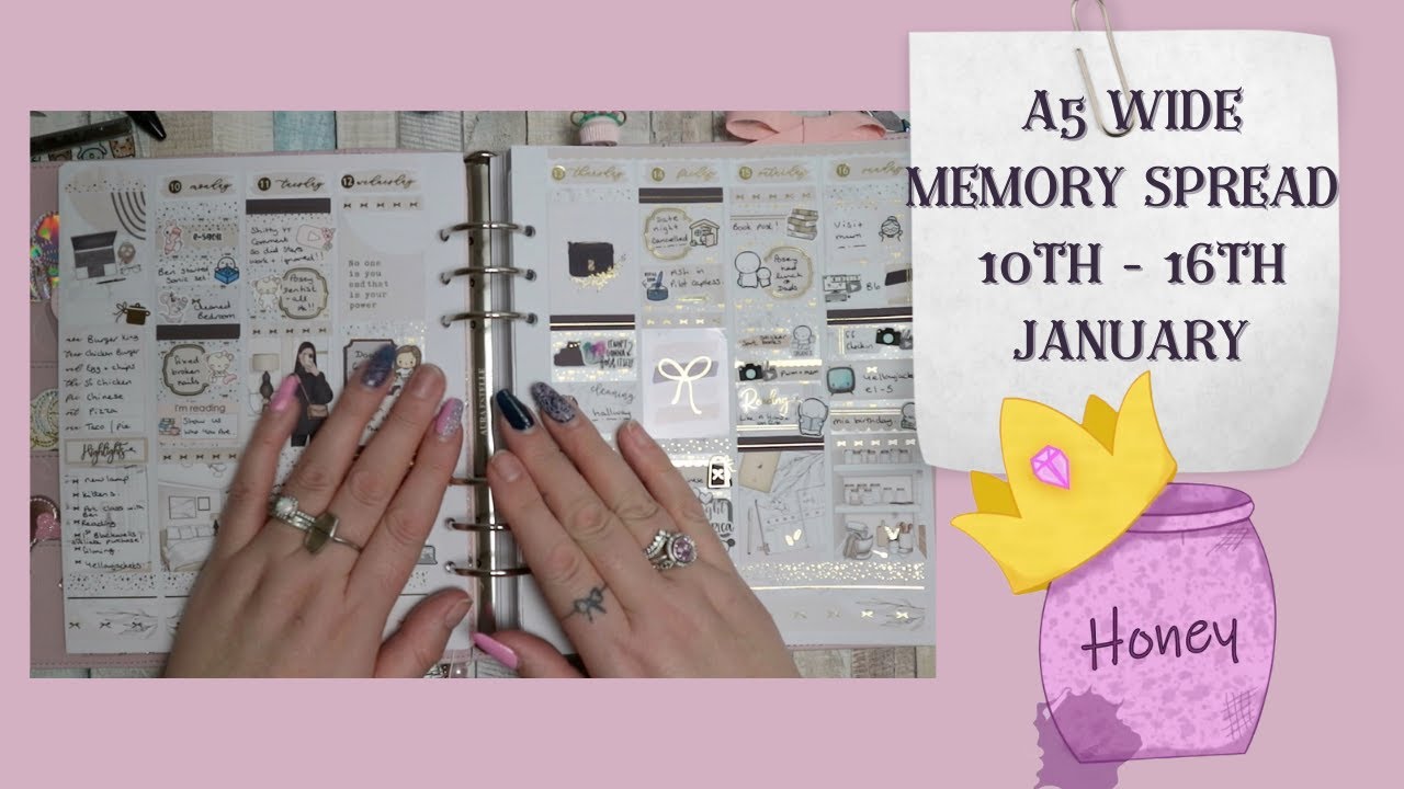 A5 WIDE RINGS | 10TH - 16TH JANUARY | MEMORY SPREAD