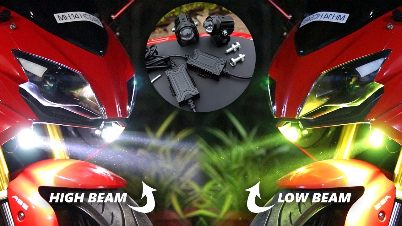 Dual Beam Projector Auxiliary Lights with Cooling Fan