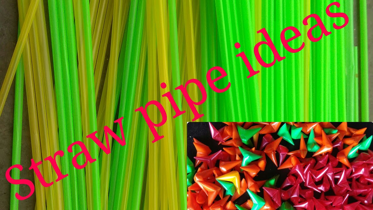 Make star with Straw pipe for, jhumar, wall hanging, and other.