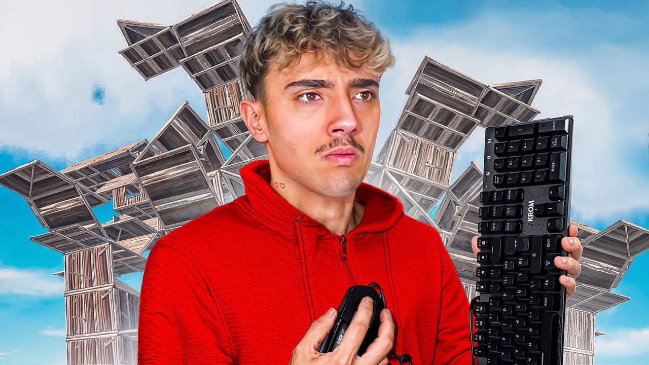 Jugué Fortnite con TECLADO y RATÓN con CONSTRUCCIÓN y... soy horrible