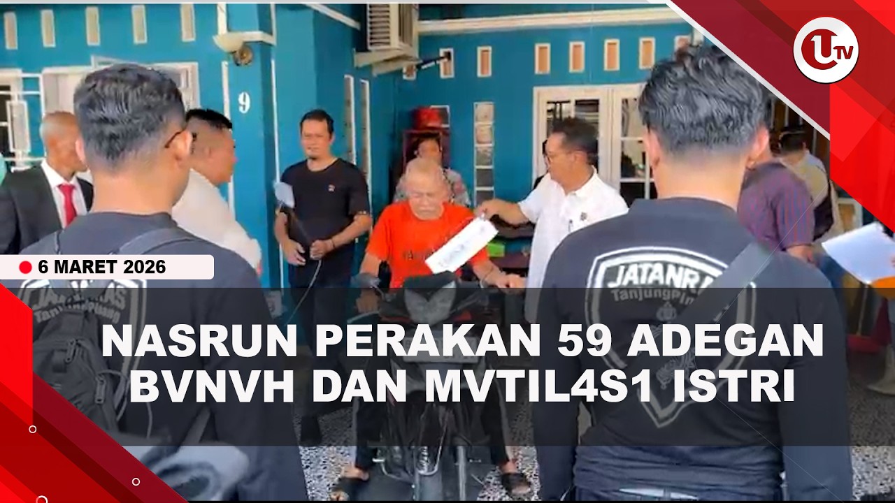 PERAGAKAN ADEGAN SADIS MUTILASI ISTRI, NASRUN TAMPAK SANTAI TANPA PENYESALAN | U-NEWS
