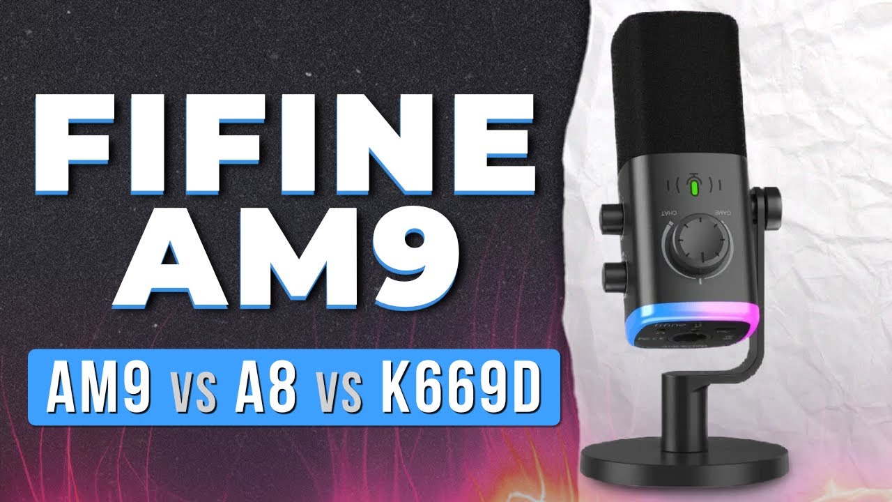 МИКРОФОН FIFINE AM9 | ОБЗОР и СРАВНЕНИЕ с A8 и K669D