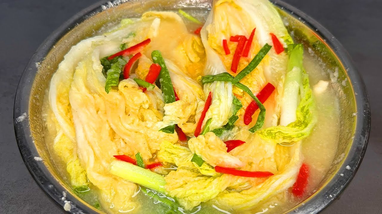 EASY WHITE KIMCHI Recipe (Baek Kimchi) - Non-Spicy & Vegan in 3 Days