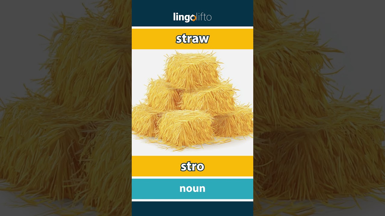 🇬🇧🇳🇱 straw - stro : learn English : laten we Engels leren : vocabulary builder