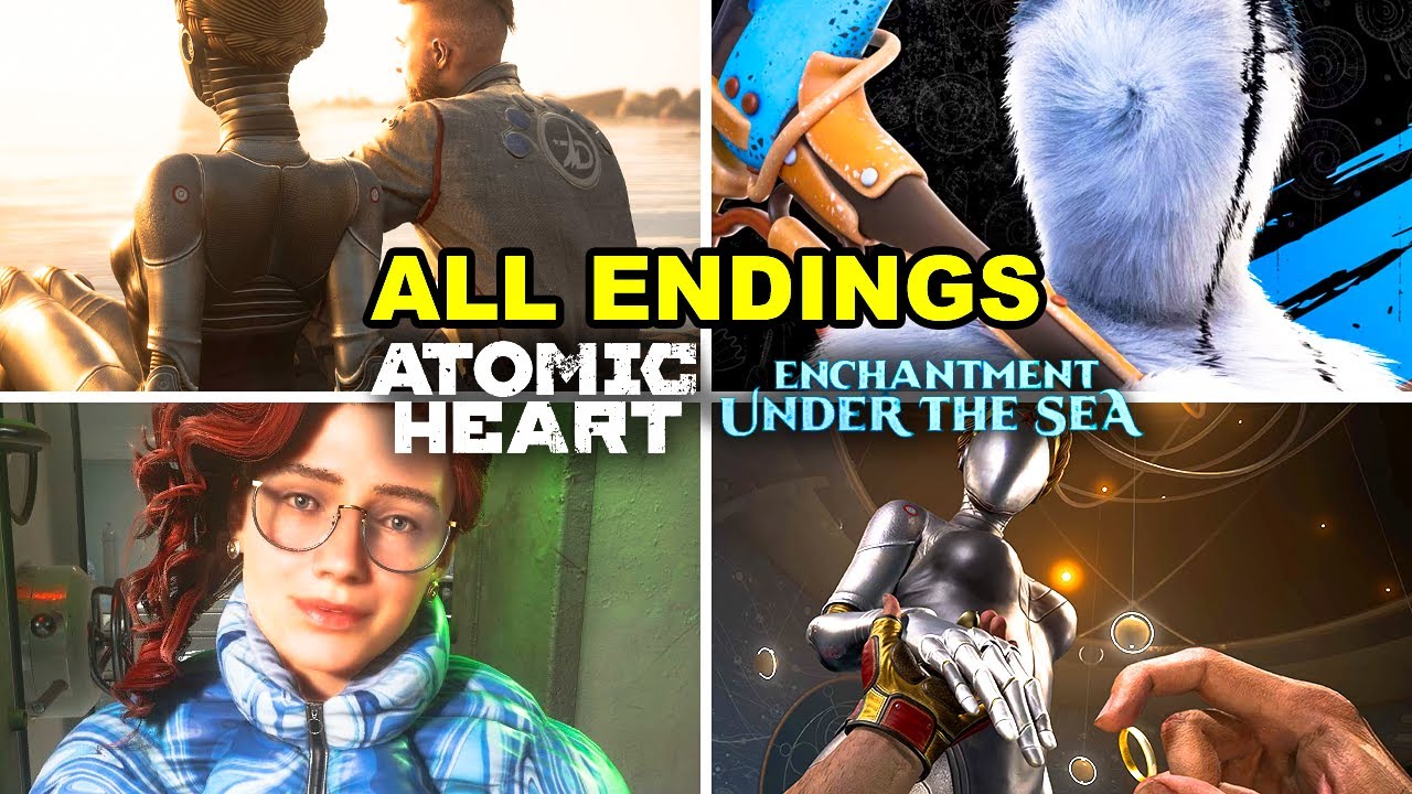 ATOMIC HEART + Enchantment Under the Sea DLC - ALL ENDINGS (True Ending, Good Ending, Bad Ending)