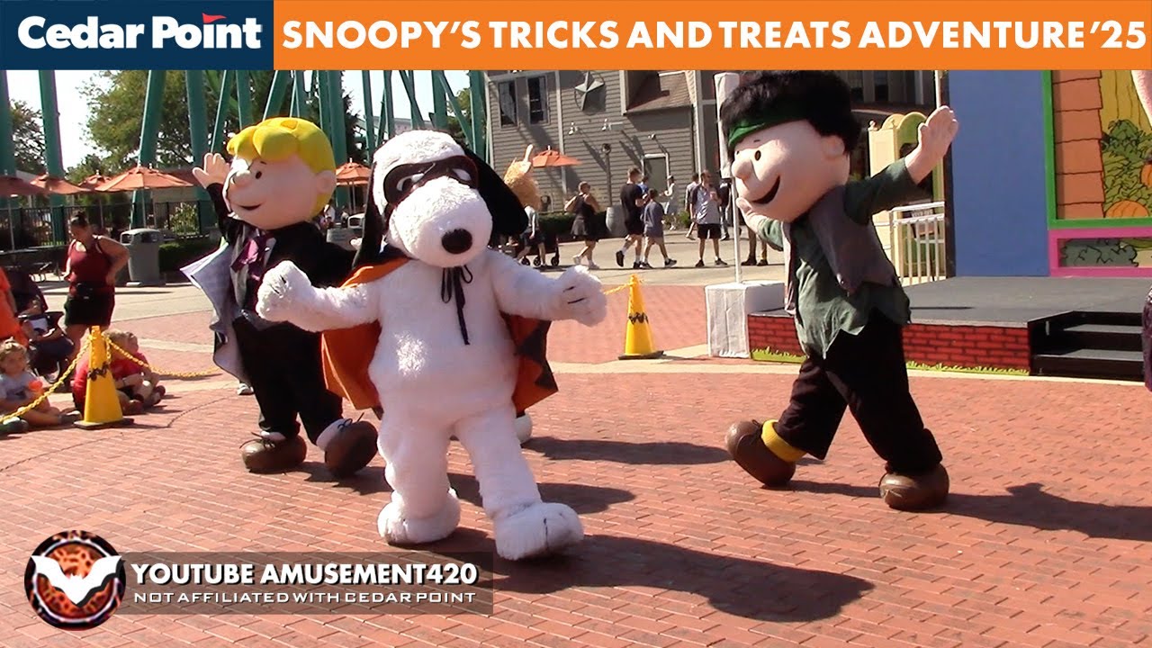 SNOOPY & PEANUTS TRICKS & TREATS SHOW Cedar Point HalloWeekends 2025 @amusement420
