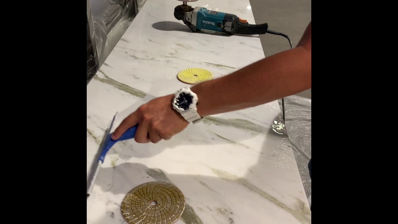 MARBLE COUNTERTOP SCRATCH REPAIR