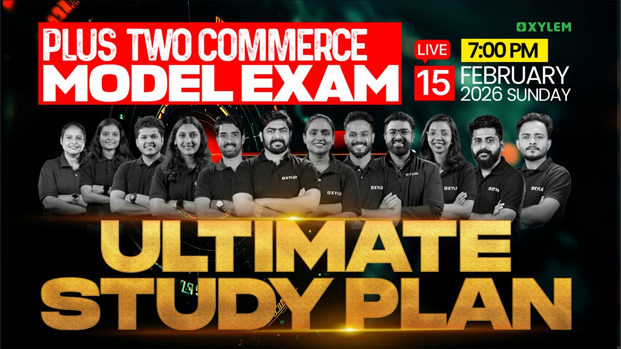 Plus Two Commerce Model Exam : Ultimate Study Plan 🔴 | Xylem Plus Two Commerce
