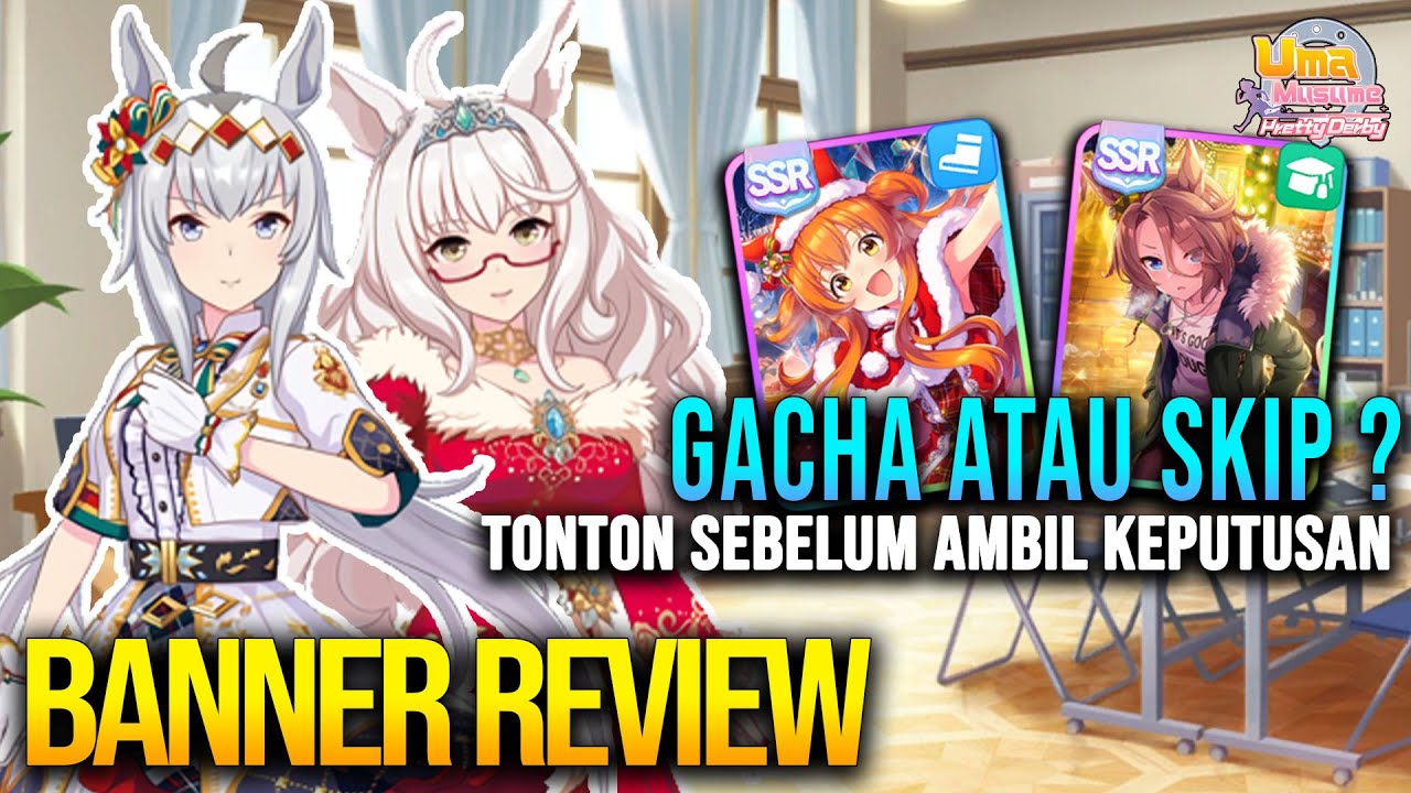 BANNER REVIEW #20! Bahas Banner Oguri Cap & Biwa Hayahide (Christmas) | Uma Musume: Pretty Derby