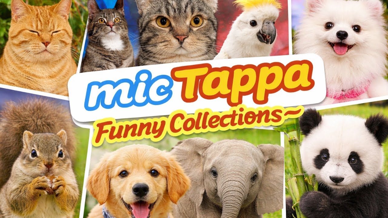 Funny Animals Dubbing compilations🤣#funny #animals #mictappa #cat #dog #elephant #catdubbing