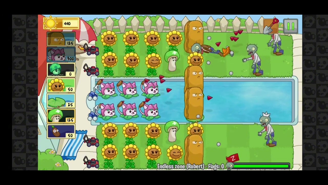 Pvz Neighborhood defense Pool Endless 1-9