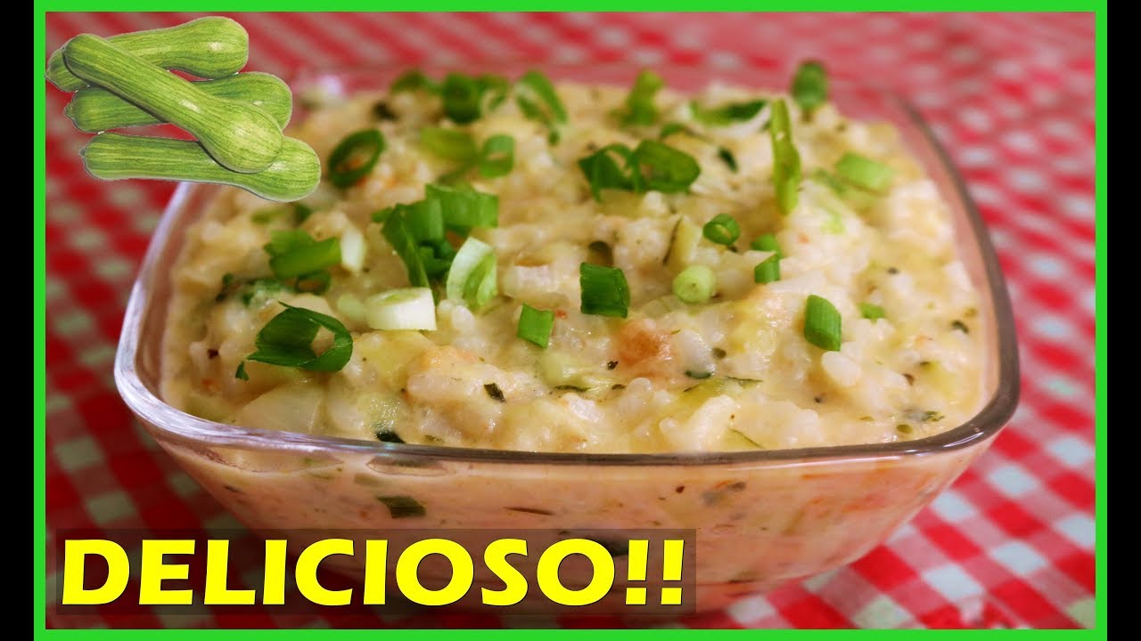 RISOTO DE ABOBRINHA VOCÊ JÁ VIU? FAÇA ESSA DELICIA!