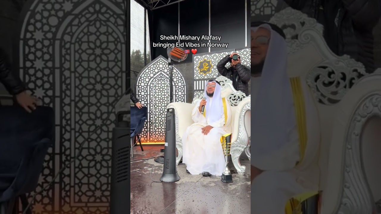 Nasheeds during Eid Prayer in Norway ❤️ #sheikhmishary #alafasy #eid #celebration #norway