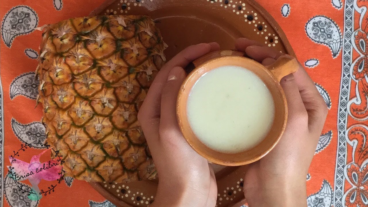 Atole de PIÑA NATURAL con tequesquite
