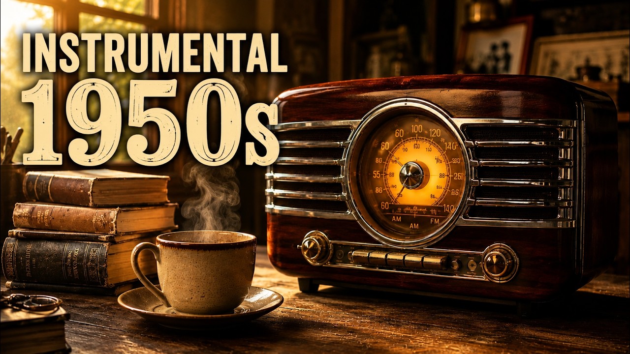 Golden Hour on the Radio | Warm 1950s Instrumentals for Coffee & Quiet Moments
