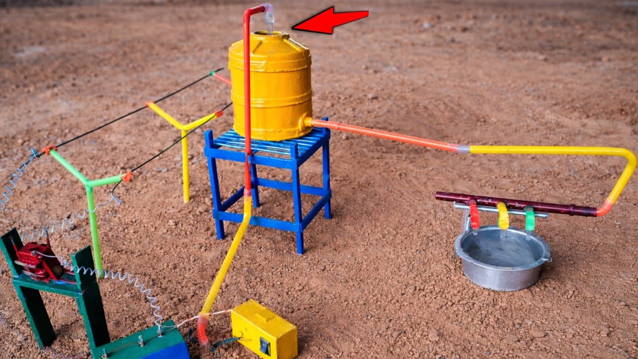 How to make mini Diy water pump | Science  Machine Project | Sajilo Maker 