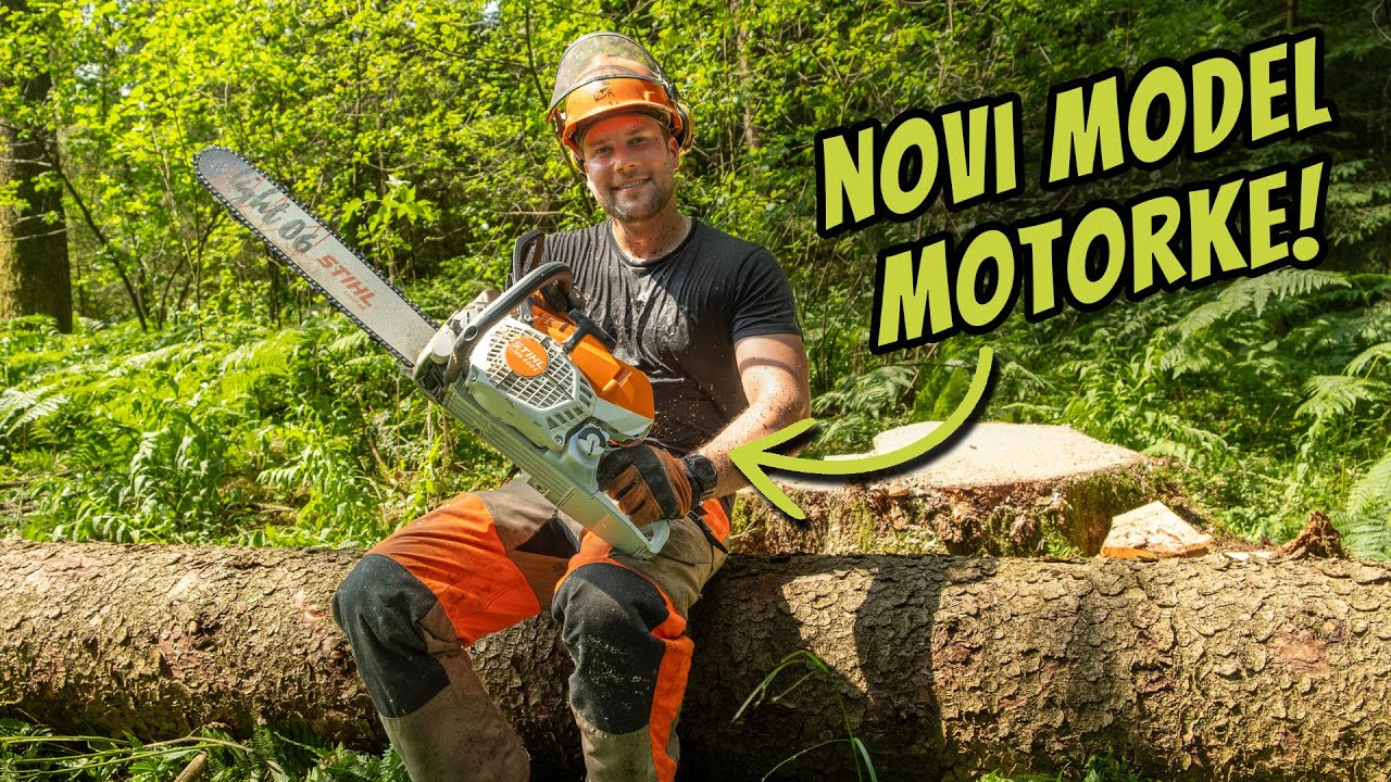 V gozdu z novo STIHL MS 400.1 motorko