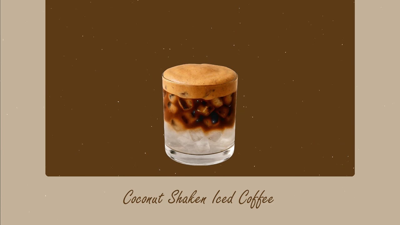 Calm Focus Music 🥥 Coconut Shaken Iced Coffee | Clean Instrumental for Study and Work
