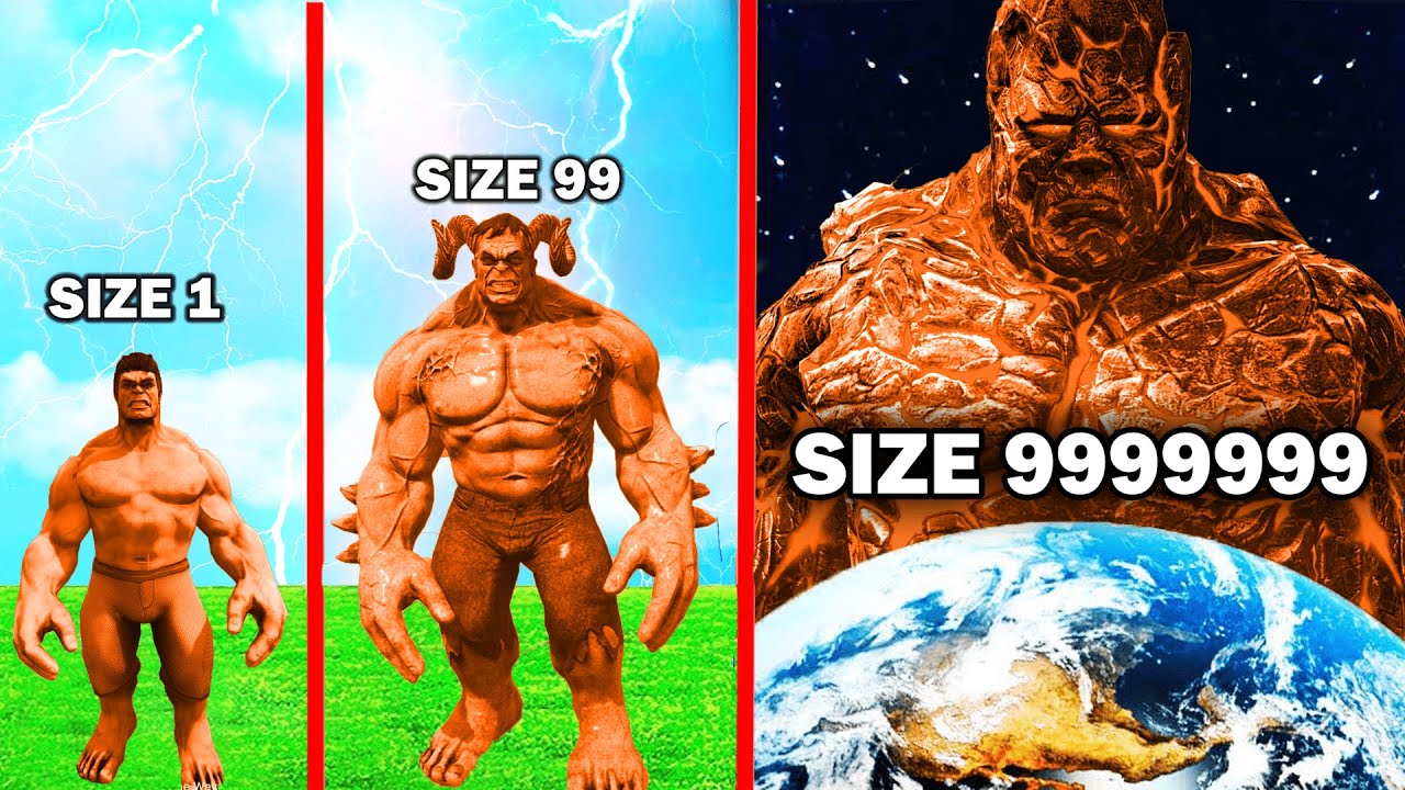SHINCHAN Growing BIGGEST ORANGE HULK in GTA 5!