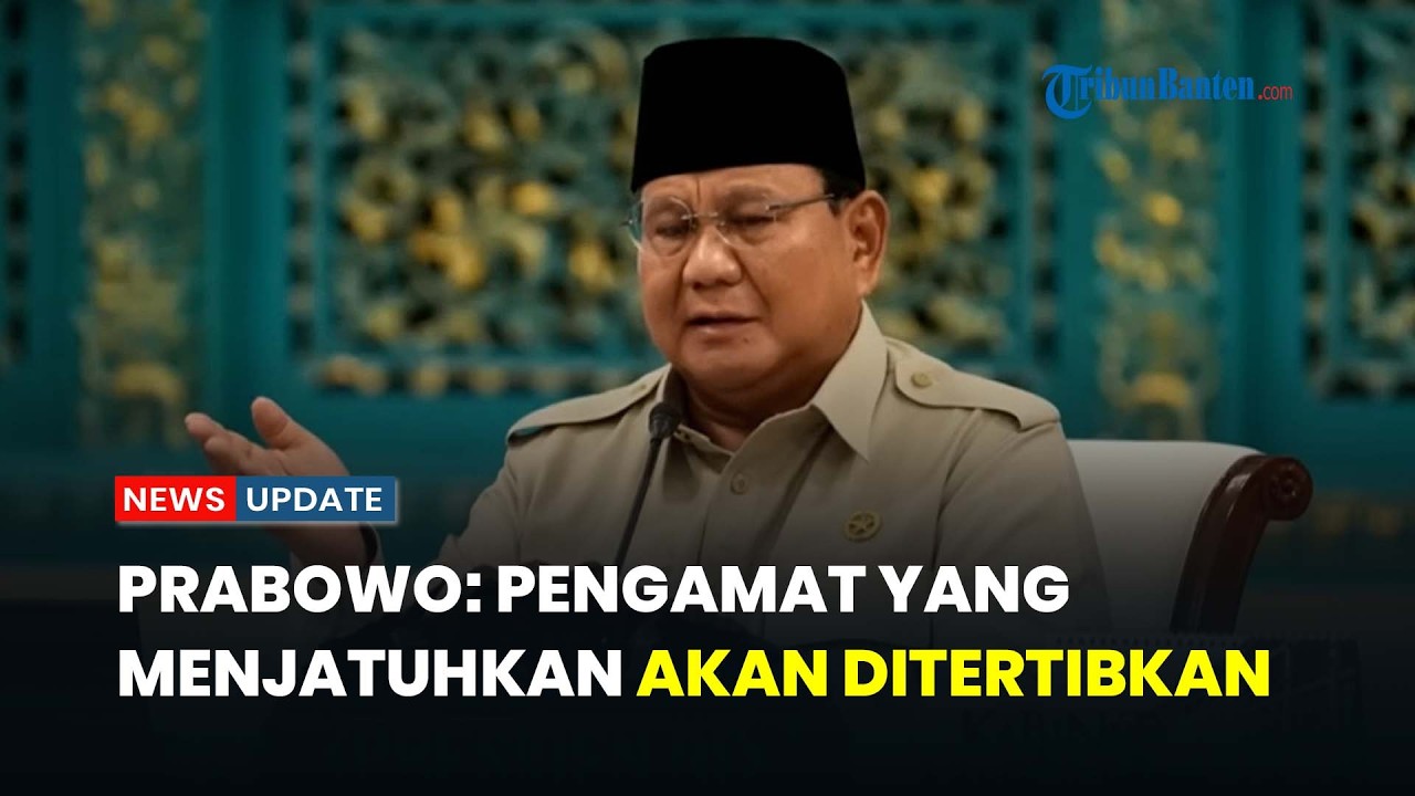 Prabowo Sentil Pengamat Pesimistis, Sebut Suatu saat Akan Ditertibkan